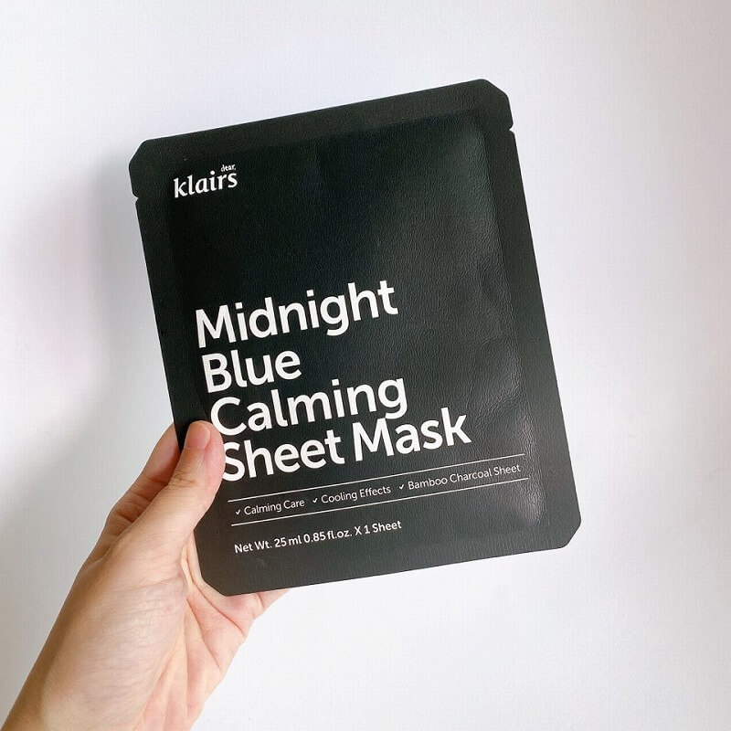 Klairs_Midnight blue calming sheet mask_review1_MY K LIFE