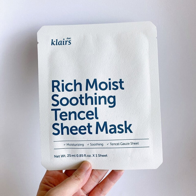 Klairs_rich moist soothing tencel sheet mask_review1_MY K LIFE