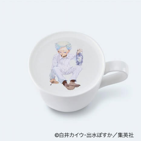 連載完結記念 約束のネバーランド展_CAFE GRACE FIELD_コラボカフェ_ノーマンのカフェラテ 850円（税込）