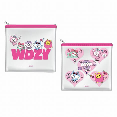 WDZYカフェ_ITZY_クリアポーチ 全2種 各1,400円（税抜）