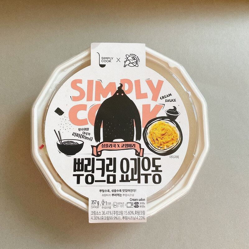 韓国_コンビニ_カップ麺_うどん_クリーム