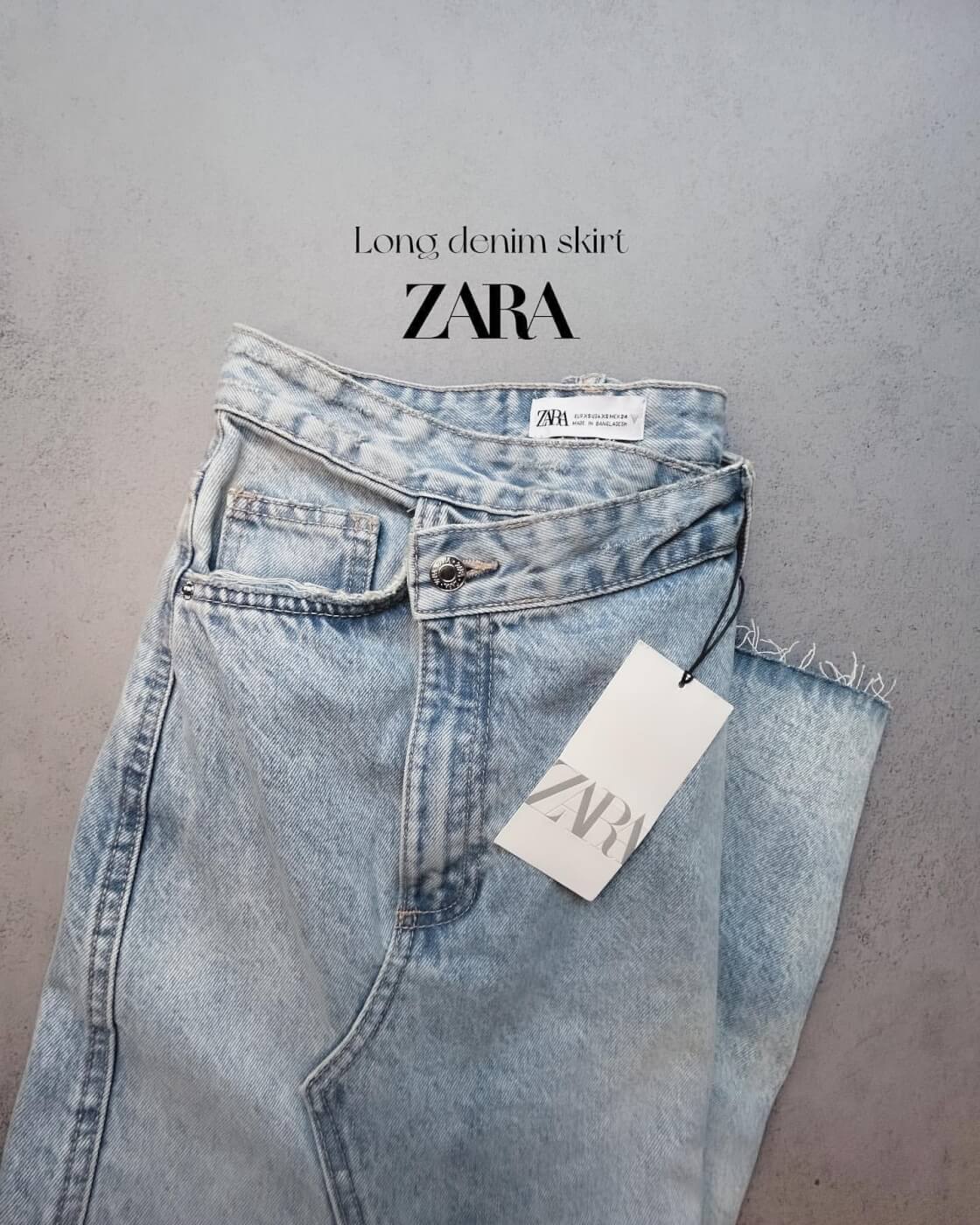 ZARA デニムスカート - ロングスカート